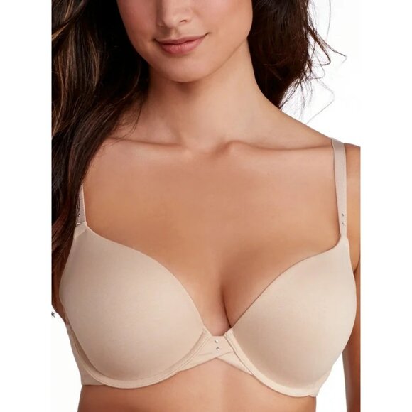 Lily of France Your Perfect Lift Convertible T-Shirt Bra Beige 34D - Picture 1 of 16